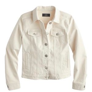 J Crew denim jacket in ecru extra small